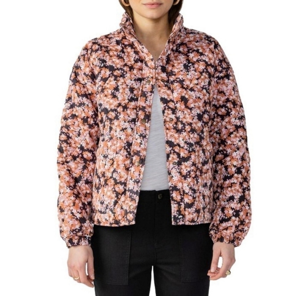 Anthropologie sanctuary quilted Disney floral quilted jacket